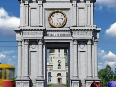 Old architectural Arch 3D model