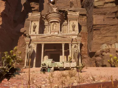 Petra Environment Low-poly 3D model