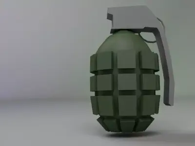 Grenade LP Low-poly 3D model