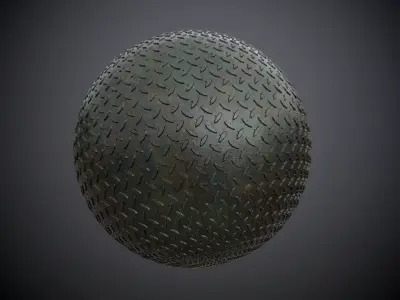 Metal Diamond Plate Military Seamless PBR Texture Texture
