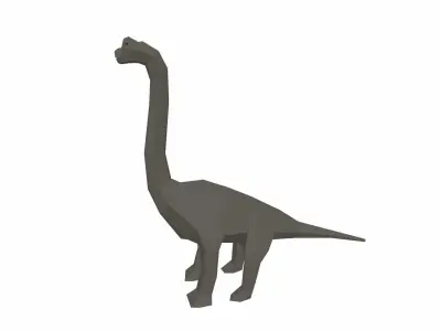 Dinosaur Brachiosaurus - 02 Low-poly 3D model
