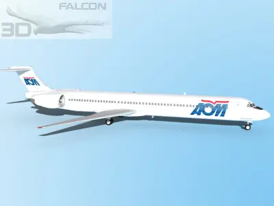 Falcon3D MD 80 AOM French Airlines 3D model