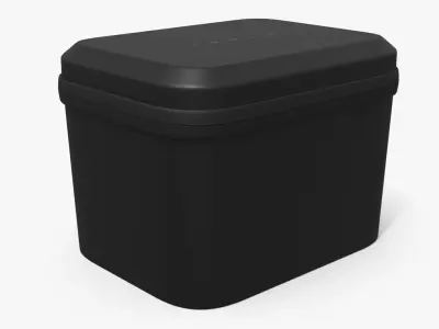 Tesla Tire Repair Kit Storage Case Black 3D model
