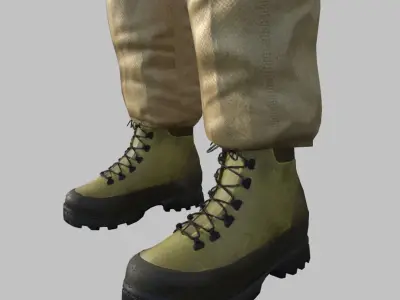 Rigged Sergeant - Maya Rig Low-poly 3D model