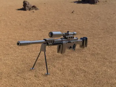 Sniper Riffle 3D model