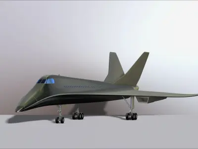 Concorde Prototype Aircraft Future File STL for 3D Printing 3D print model