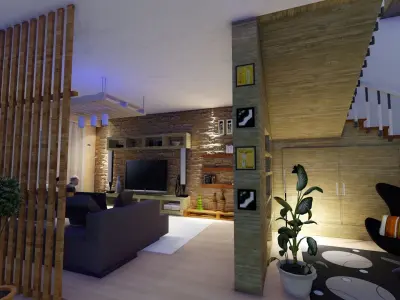 residential private villa Free 3D model