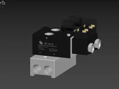 solenoid valve 3D model