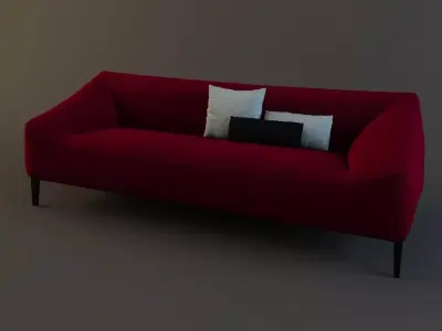 Modern Sofa Free 3D model 2