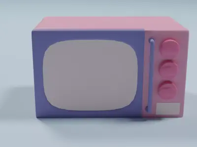 Oven 3d Model toy tv Free 3D model