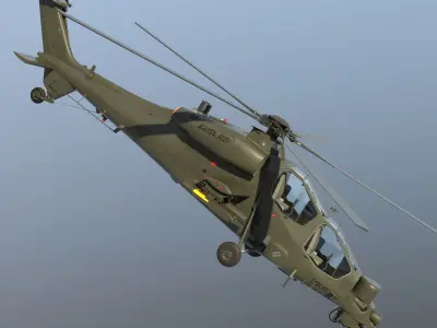 3D model Agusta A129 Mangusta 3D model