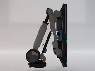 Sci-Fi Motion Platform 01 Low-poly 3D model