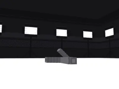 game ready low poly pistol Free low-poly 3D model