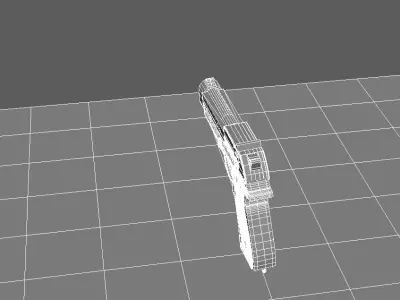 Game-Ready Sig Sauer P226 MK25 Handgun Model Free 3D model