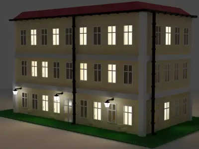 old house Free low-poly 3D model