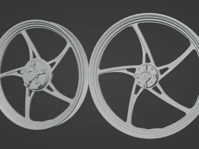 Mutakkin Rims Velg Low-poly 3D model