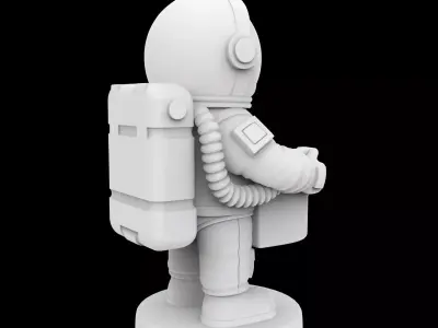 Tabasco Holder Astronaut Theme 3D Print Model 3D print model purchase