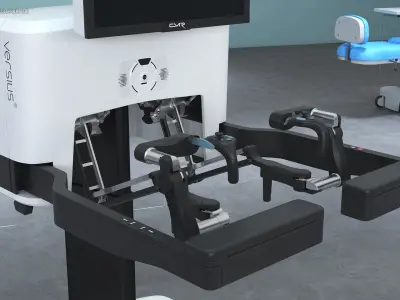 CMR Surgical Versus Rigged for Maya 3D model