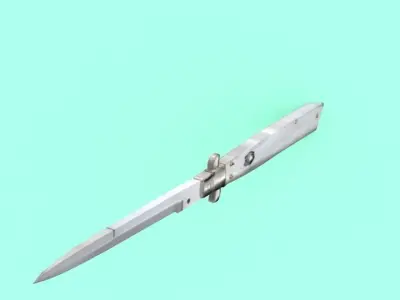 Italian Stiletto Knife Low-poly 3D model