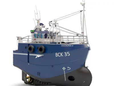 Fishing Trawler 3D model 3D model