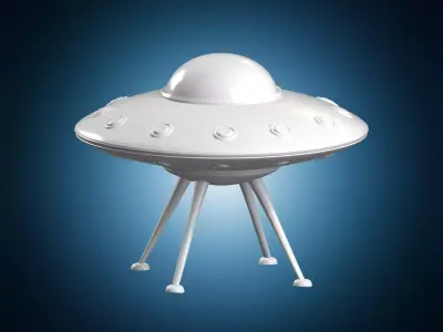 Classic UFO Saucer 3D Print Model 3D print model
