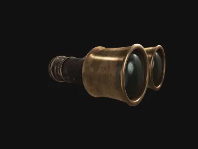Antique Binocular 3D model