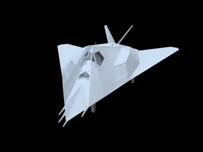 Lockheed F-117A Nighthawk Free low-poly 3D model