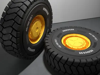 4690R57 High poly tire 3D model 3D model