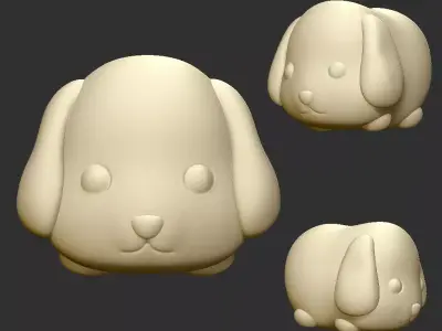 puppy bunny Free 3D print model