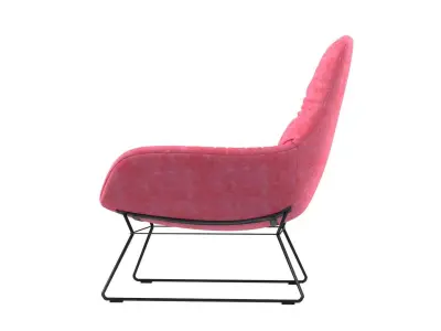 Cushion Armchair Slim Free 3D model