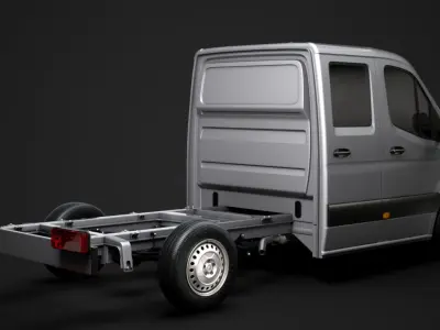 RAM Sprinter Chassis Crew Cab L2 RWD 2020 3D model