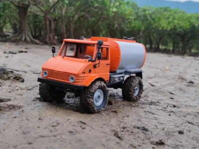 Baby Bog 406 Fuel Carrier - 1-18 TRX4M RC body attachment 3D print model