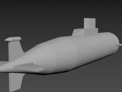 submarine Free 3D model