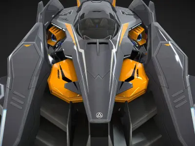 Sirius Race Car 3d Model 3D model