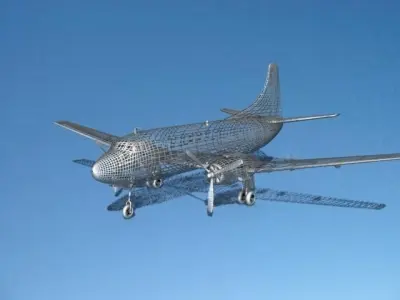 Martin 202 Naples Airlines 3D model