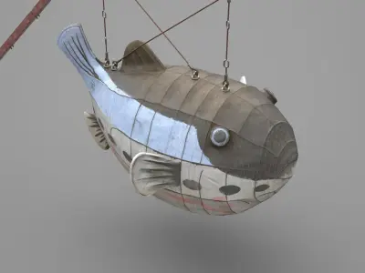 Game Ready Japanese Signs Sea Creatures Pack Low-poly 3D model