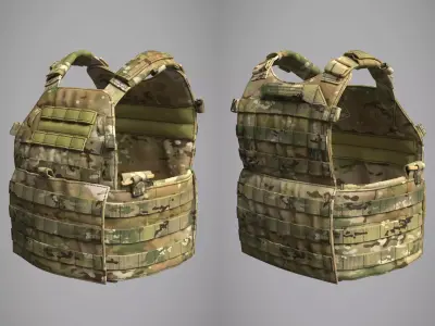 Military Bulletproof Vest LBT 6094 - MD project 3D model