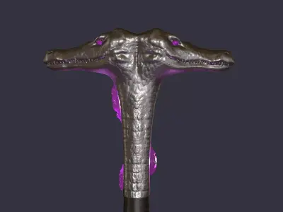 Arthur Harrow Crocodile Cane - Moon Knight Fan Art 3D print model