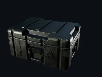 Military Supply box Low-poly 3D model