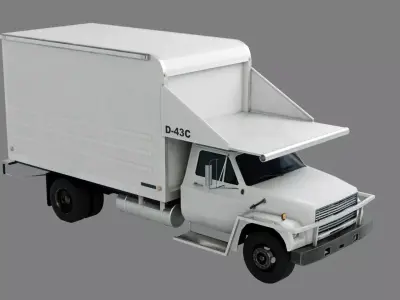 Airport Catering Truck Low-poly 3D model