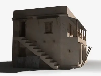 Arab x4 Low-poly 3D model
