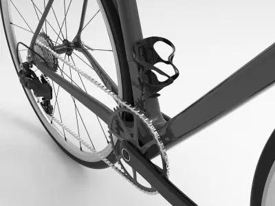 Organic Bike Water Bottle Holder 3D model