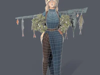 Artificer Low-poly 3D model