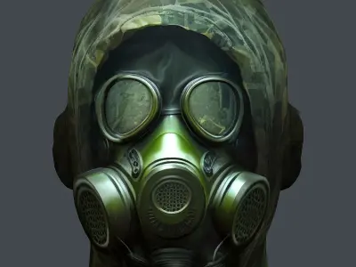 Helmet 3d model military combat Military Low-pol Low-poly 3D model