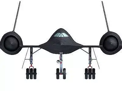 Detailed Lockheed A-12 3D model