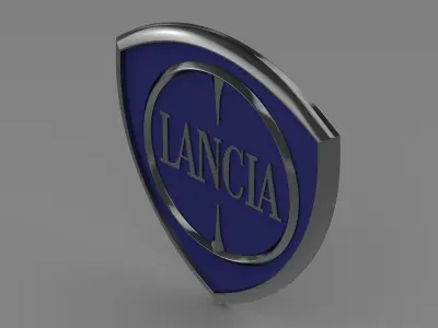 Lancia logotype 3D model