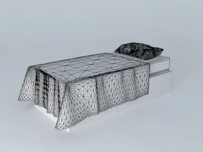 Single Bed - Simple Free 3D model