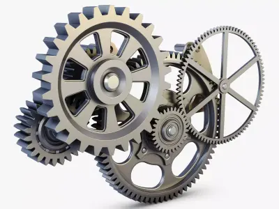 Gear mechanism v 6 3D model