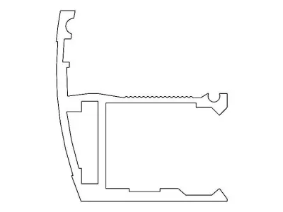 Extruded Aluminium Profile Enclosures Set for e-Compon Low-poly 3D model