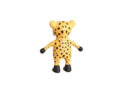 High-Quality 3D Cute Leopard for Games  Low-poly 3D model